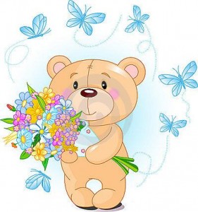 blue-teddy-bear-with-flowers-thumb18072850